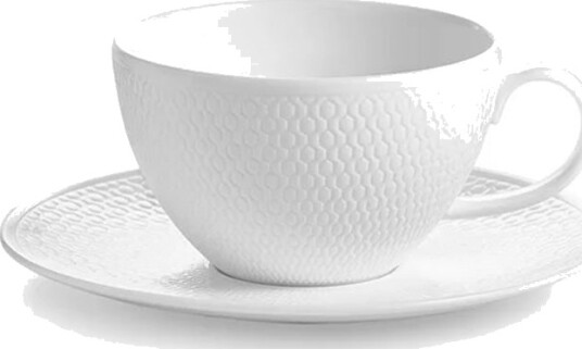 Wedgwood Gio tekopp & asjett 26 cl hvit Wedgwood Gio tekopp & asjett 26 cl hvit