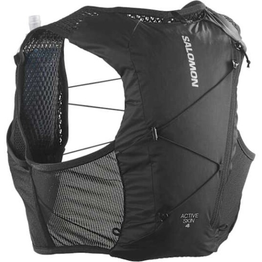 Salomon Active Skin 4 Set Ryggsekk Black/Metal M Salomon Active Skin 4 Set Ryggsekk Black/Metal M