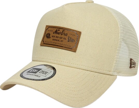New Era DENIM LEATHER PATCH TRUCKER N New Era DENIM LEATHER PATCH TRUCKER N