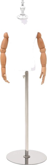 vidaXL Justerbar 120-157 cm Mannequin med Base Unisex PP Hvit vidaXL Justerbar 120-157 cm Mannequin med Base Unisex PP Hvit