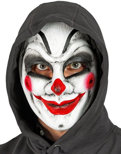 Commedia dell"Arte Skummel Klovnemaske