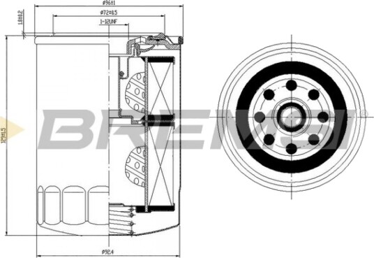 Oljefilter BREMSI FL1420 Oljefilter BREMSI FL1420