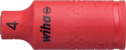 Wiha Hylse 43088 1/4", 42 mm, Utvendig Sekskant, 1000 v 4 mm