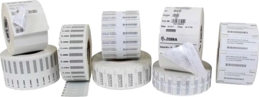 Zebra Z Ultimate 4000T Polyester Permanent Akryllim Eos 200 76,2 X 13,9 Mm 3000 EtikettEr 2 RullEr X 1500 Rfid Etiketter