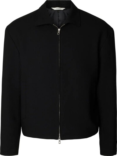 Annarr Anrhagen 264 Wool Blend Overshirt   BLACK   S
