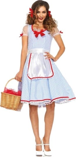 Kansas Sweetie of Oz - Dorothy Inspirert Trollmannen fra Oz Kostyme - Large