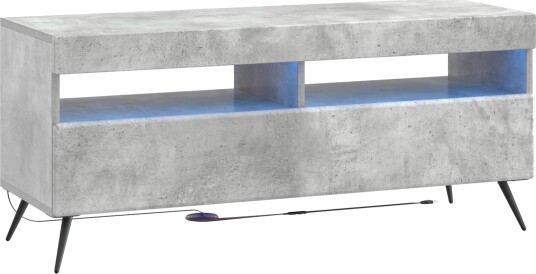vidaXL LED TV skap Betonggrå Konstruert tre
