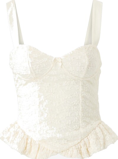 Gina Tricot - Undertøystopp Lace Singlet - Natur