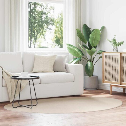Teppe Beige 140 x 200 cm Polyester