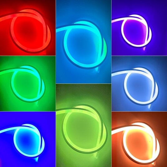 Ledlife 12W pr. meter RGB 16x16 Neon Flex LED   230V IP67