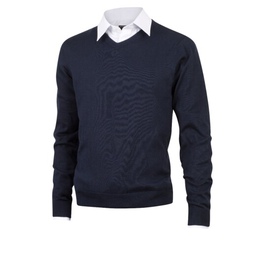 Tracker 3086 Pima Cotton V-hals Cardigan Sort 1 stk STK-308604 Svart S Tracker 3086 Pima Cotton V-hals Cardigan Sort 1 stk STK-308604 Svart S