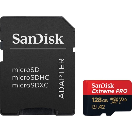 Sandisk Extreme Pro 128GB Minnekort MicroSDXC