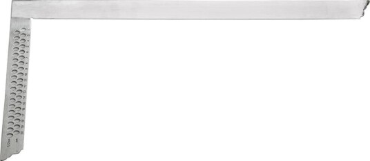 Format Timmermansvinkel 600x280mm, Blank Med Märkhål, Cm-Skala