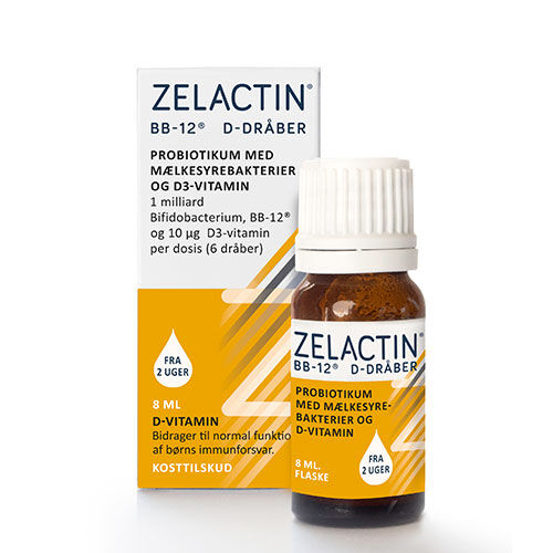 Diverse Zelactin D-Dråber M/Bb-12 8 ml Diverse Zelactin D-Dråber M/Bb-12 8 ml