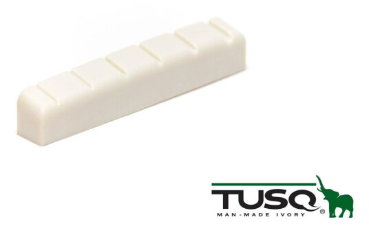 Graph Tech Tusq Lq-6643-10 Ac/elec Nut,Flat,Slotted,43x6mm,10pk