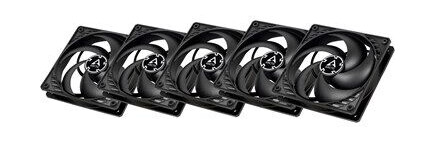 Arctic P12 PWM PST Svart 5-pack