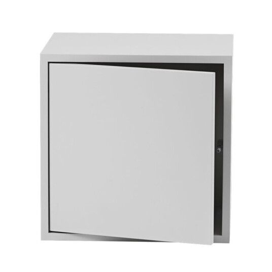 Muuto Stacked 2.0 hyller med d?r, medium lysegr?