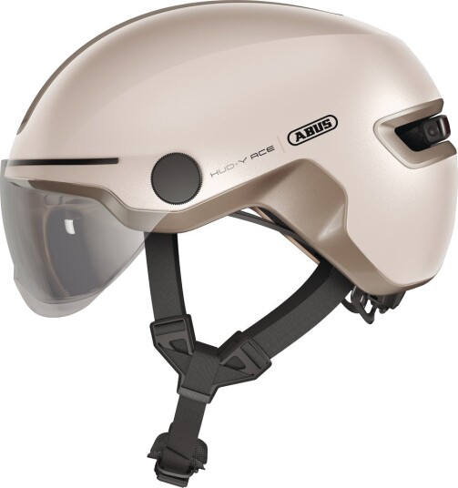 ABUS HUD-Y ACE sykkelhjelm LED champagne gold
