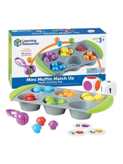 Learning Resources Mini Muffin Match Up Math Activity Set