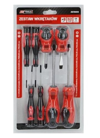 Awtools S2 + Presisjonsskrutrekkere 8 Stk. (Aw36809)