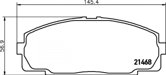 Bremseklosser HELLA 8DB 355 016 921