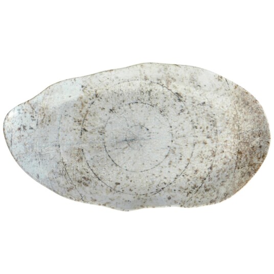 VEGA Tallerken Gironia asymmetrisk; 37.5x20 cm LxB; Gråbrun/taupe; 3 Stykk / Forpakning