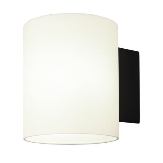 Nomi vegglampe G9 uten ledning Svart / Hvit