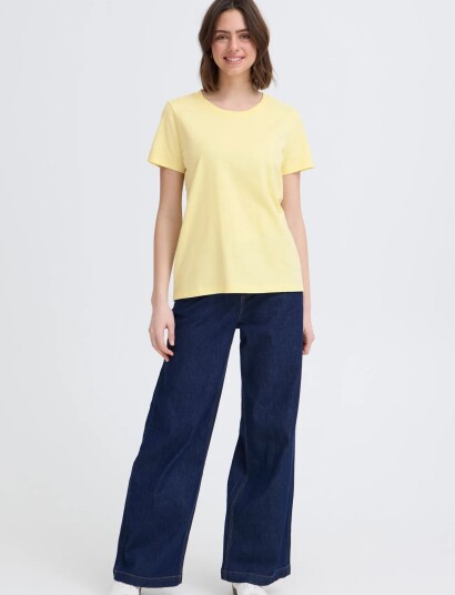 Fransa Frzashoulder Tee 1 Yellow L Fransa Frzashoulder Tee 1 Yellow L