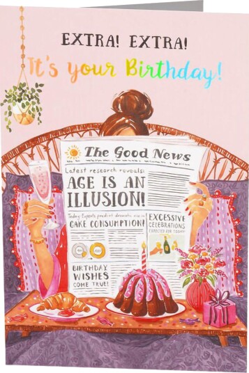 Kidek Bursdagskort Birthday Newspaper 206811