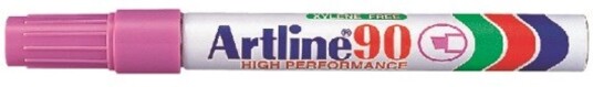Artline 90 Permanent Merkepenn 5mm Rosa