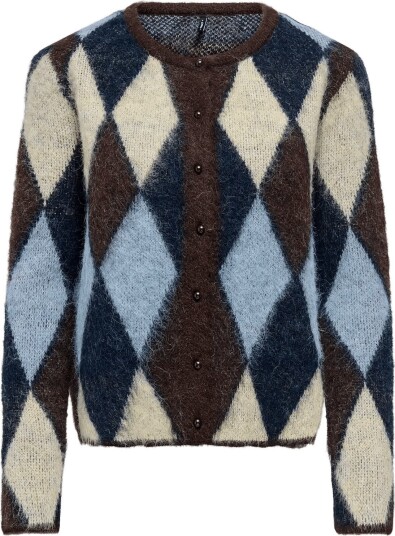 ONLY Onlnoeme Ls O Neck Cardigan Knt Brown L ONLY Onlnoeme Ls O Neck Cardigan Knt Brown L