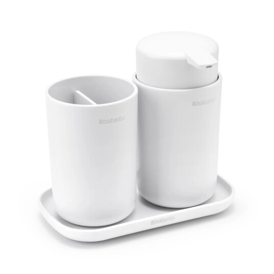Brabantia ReNew håndfatsett 3 deler Hvit