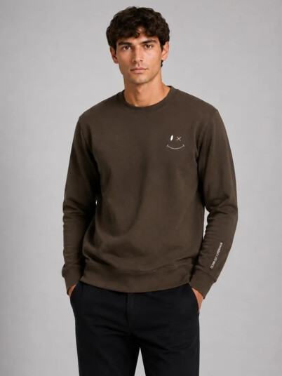 Clean Cut Copenhagen Patrick Sweatshirt Brun L