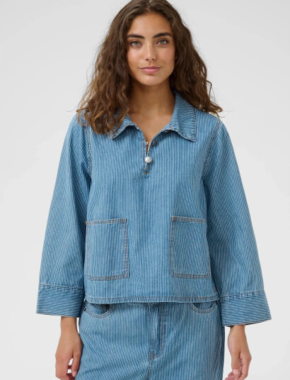 Culture Cuayna Shirtjacket Blue L