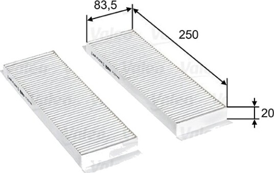 Kupefilter VALEO 715748