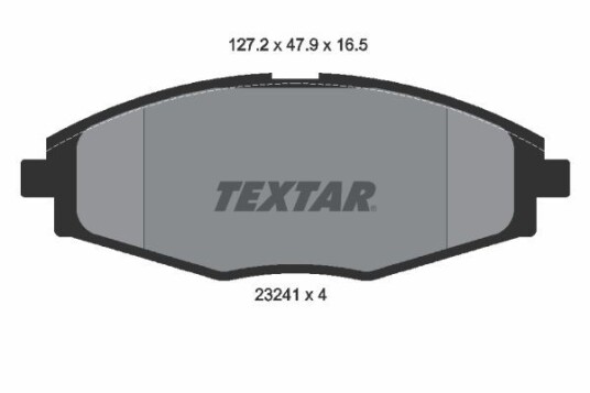 Bremseklosser TEXTAR 2324102 Bremseklosser TEXTAR 2324102