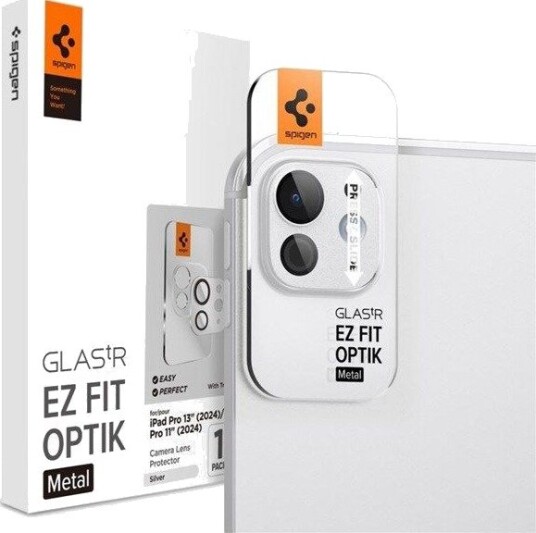 Spigen Glass tR EZ Fit Optik Metal 1 Pack - silver - iPad Pro 13" (2025/2024) iPad Pro 11" (2025/2024)