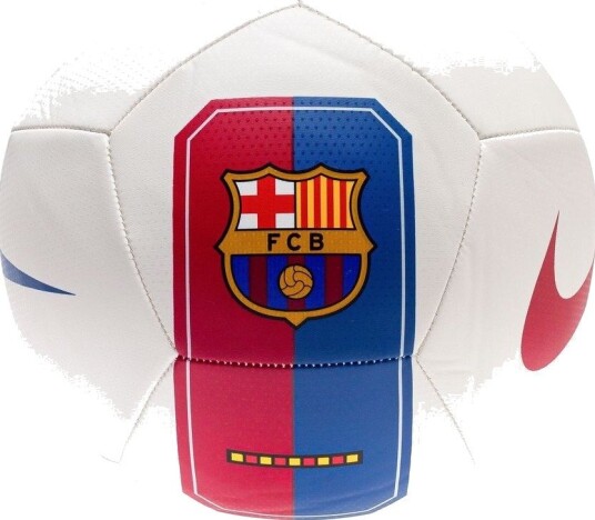 Nike Fotball Barcelona Pitch Hvit/Rød/Blå Str. 5