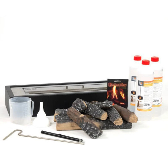 Scandiflames Biopeis innsatspakke 65 cm Svart