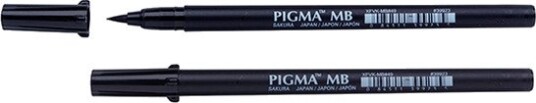 Penseltusj Sakura Pigma Brush med.sort