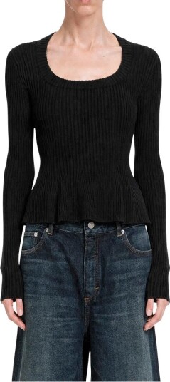 Alaïa Dame Topper Svart M,