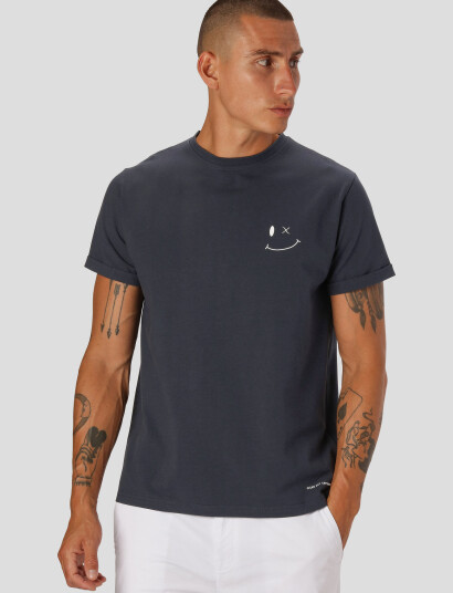 Clean Cut Copenhagen Patrick Organic Tee - Blue - XXXL