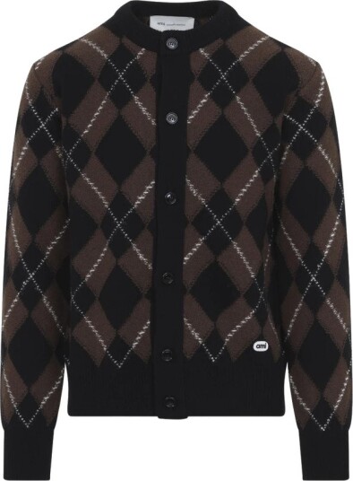 Ami Paris Herre Strikkevarer Brun XL,