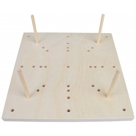 fromWOOD Blocking Board i Tre 16 hull 25x25x1,5cm