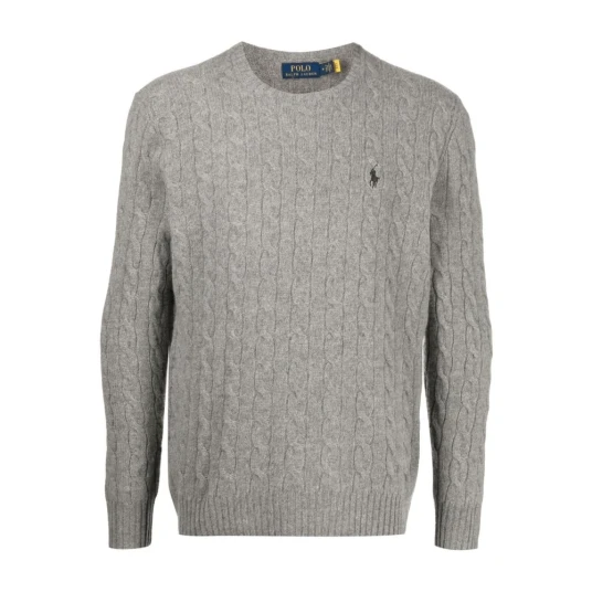 Ralph Lauren Polo Herre Strikkevarer Grå L Ralph Lauren Polo Herre Strikkevarer Grå L