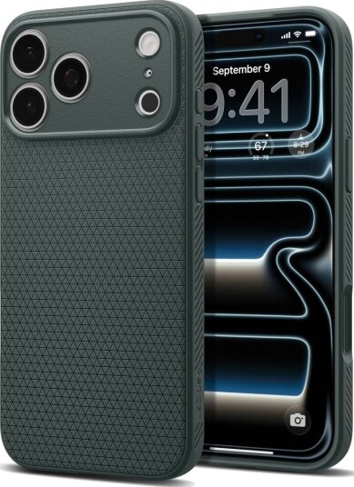 Spigen Liquid Air Deksel for iPhone 17/18 Pro Max - Abyss Green Spigen Liquid Air Deksel for iPhone 17/18 Pro Max - Abyss Green