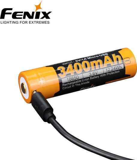 Fenix 18650 Li-ion 3400mAh Micro-USB Fenix 18650 Li-ion 3400mAh Micro-USB