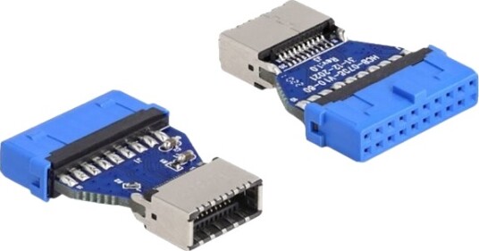 Delock Usb-Adapter 19-Stifts Usb 3.2 Header Hunn Til 20 Pin Key A Hunn 5 V 0.9 A