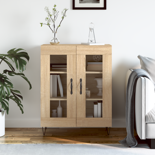 Skjenk sonoma eik 69,5x34x90 cm konstruert tre