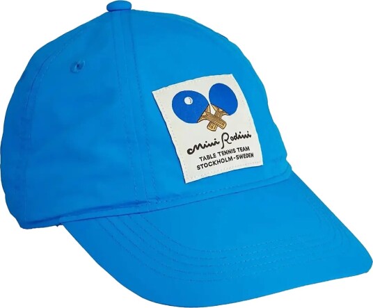 Mini Rodini Table Tennis Patch Nylon Cap   Blue   48/50